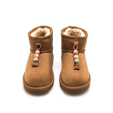 Bottines avec fausse fourrure Brown 4 - vertbaudet enfant 