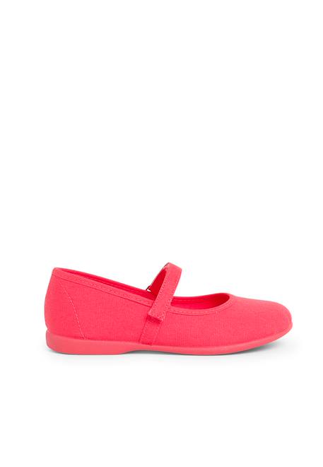Babies à scratch fin en toile pour fille Blanc+Bleu marine+Ciel clair+Corail+Écru+Fucsia+Gris+Jaune citron+Pêche+Rose+Rouge+Sable+Vert émeraude 19 - vertbaudet enfant 
