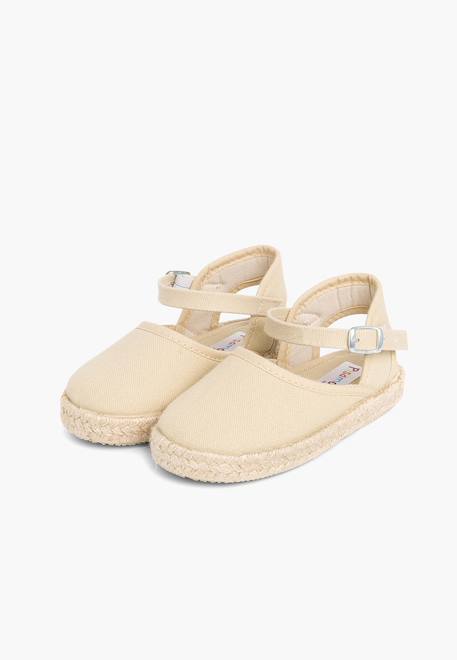 Espadrilles enfant avec fermeture à boucle Blanc+Bleu marine+Rose+Rose pâle+Rouge+Sable 33 - vertbaudet enfant 