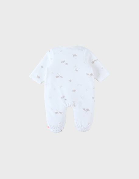 Pyjama velours - bali et moka Ecru 4 - vertbaudet enfant 
