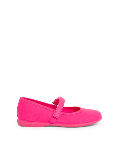 Babies à scratch fin en toile pour fille Blanc+Bleu azur+Bleu marine+Ciel clair+Corail+Écru+Fucsia+Gris+Jaune citron+Pêche+Rose pâle+Rouge+Sable+Vert fougère 35 - vertbaudet enfant 
