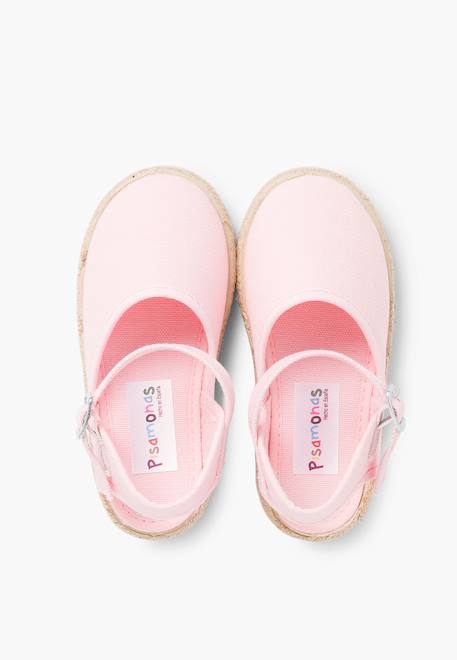 Espadrilles enfant avec fermeture à boucle Blanc+Bleu marine+Rose+Rose pâle+Rouge+Sable 17 - vertbaudet enfant 