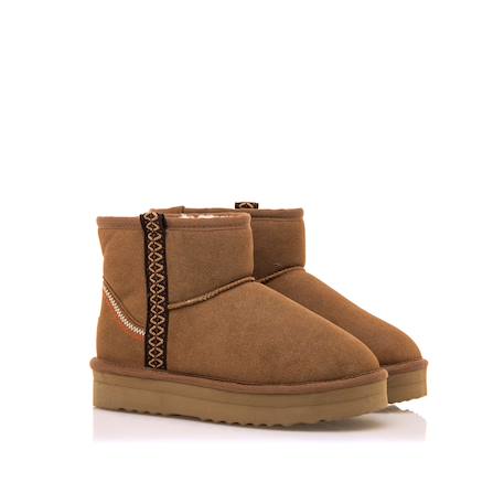 Bottines filles synthétique sans fermeture- ouverts Brown 5 - vertbaudet enfant 