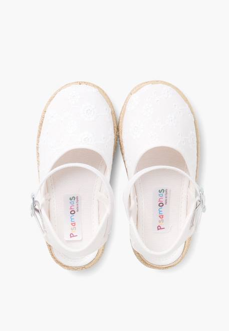 Espadrilles enfant avec fermeture à boucle Blanc+Bleu marine+Rose+Rose pâle+Rouge+Sable 5 - vertbaudet enfant 