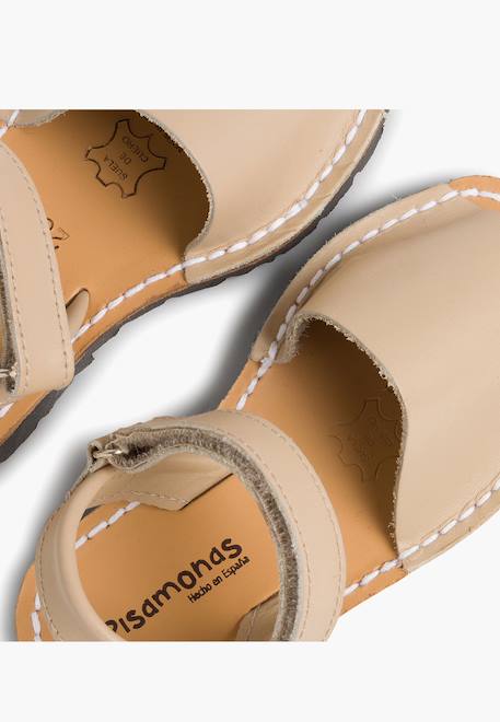 Sandales avarcas cuir nappa et à scratch pour enfant Blanc+Bleu marine+Ciel clair+Couleur chair+Couleur cuir+Rose+Sable 42 - vertbaudet enfant 