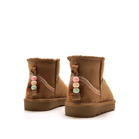 Bottines avec fausse fourrure Brown 3 - vertbaudet enfant 
