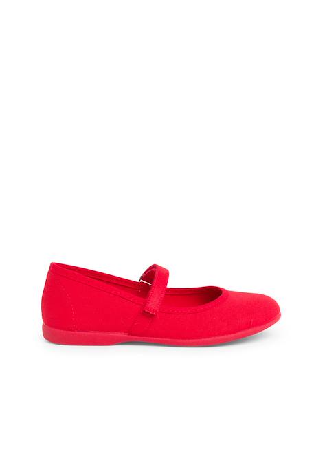Babies à scratch fin en toile pour fille Blanc+Bleu marine+Ciel clair+Corail+Écru+Fucsia+Gris+Jaune citron+Pêche+Rose+Rouge+Sable+Vert émeraude 58 - vertbaudet enfant 