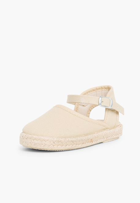 Espadrilles enfant avec fermeture à boucle Blanc+Bleu marine+Rose+Rose pâle+Rouge+Sable 31 - vertbaudet enfant 