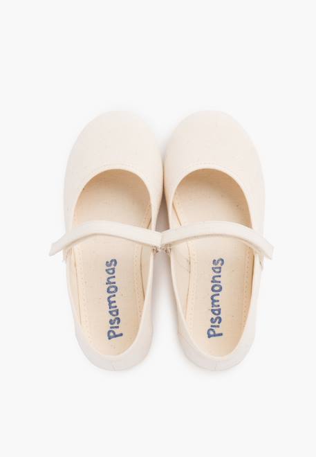 Babies à scratch fin en toile pour fille Blanc+Bleu azur+Bleu marine+Ciel clair+Corail+Écru+Fucsia+Gris+Jaune citron+Pêche+Rose pâle+Rouge+Sable+Vert fougère 33 - vertbaudet enfant 