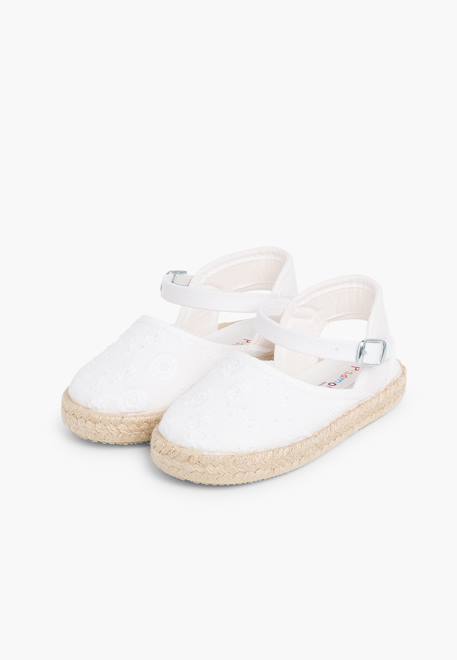 Espadrilles enfant avec fermeture à boucle Blanc+Bleu marine+Rose+Rose pâle+Rouge+Sable 4 - vertbaudet enfant 