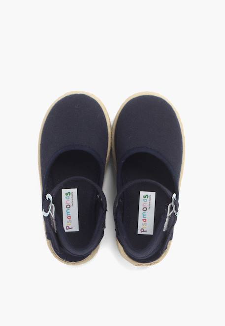 Espadrilles enfant avec fermeture à boucle Blanc+Bleu marine+Rose+Rose pâle+Rouge+Sable 11 - vertbaudet enfant 