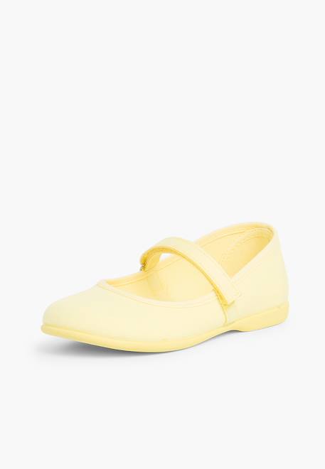 Babies à scratch fin en toile pour fille Blanc+Bleu marine+Ciel clair+Corail+Écru+Fucsia+Gris+Jaune citron+Pêche+Rose+Rouge+Sable+Vert émeraude 42 - vertbaudet enfant 