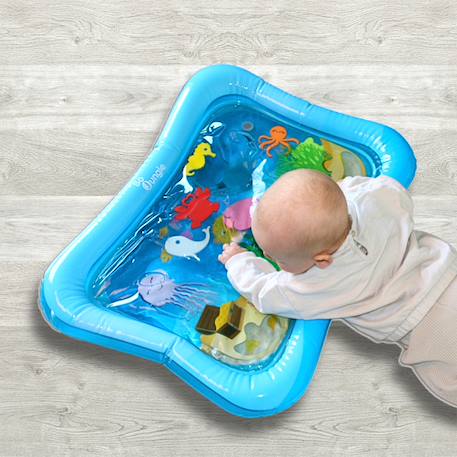 Tapis de jeu et d'eau pour bébé amis de la mer Bleu 4 - vertbaudet enfant 