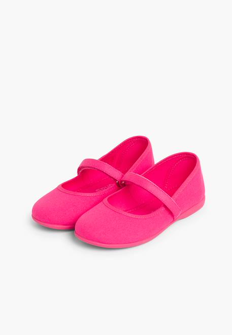 Babies à scratch fin en toile pour fille Blanc+Bleu azur+Bleu marine+Ciel clair+Corail+Écru+Fucsia+Gris+Jaune citron+Pêche+Rose pâle+Rouge+Sable+Vert fougère 38 - vertbaudet enfant 