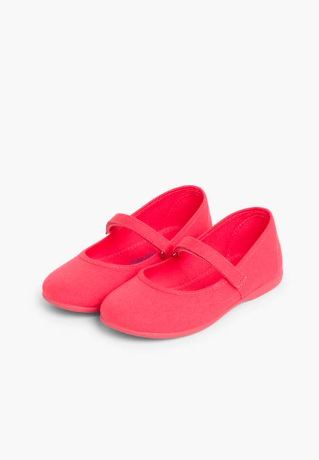 Babies à scratch fin en toile pour fille Blanc+Bleu azur+Bleu marine+Ciel clair+Corail+Écru+Fucsia+Gris+Jaune citron+Pêche+Rose pâle+Rouge+Sable+Vert fougère 27 - vertbaudet enfant 