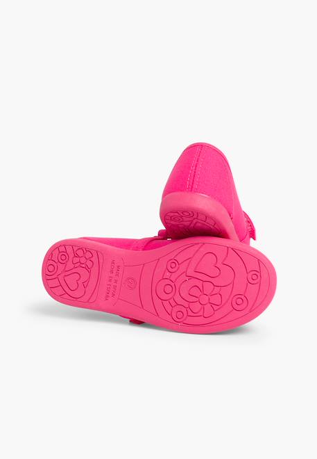 Babies à scratch fin en toile pour fille Blanc+Bleu marine+Ciel clair+Corail+Écru+Fucsia+Gris+Jaune citron+Pêche+Rose+Rouge+Sable+Vert émeraude 32 - vertbaudet enfant 
