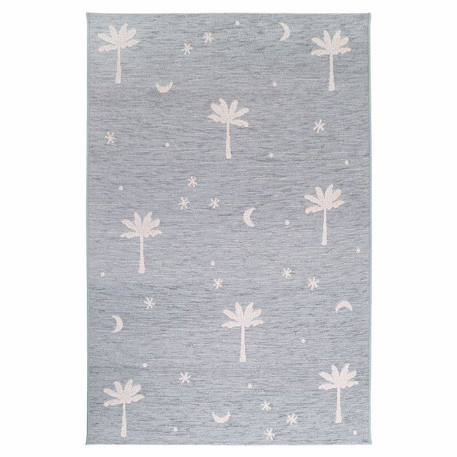 Tapis enfant palm dream en polypropylène Bleu 1 - vertbaudet enfant 