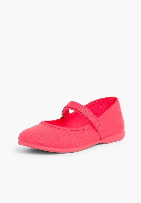 Babies à scratch fin en toile pour fille Blanc+Bleu azur+Bleu marine+Ciel clair+Corail+Écru+Fucsia+Gris+Jaune citron+Pêche+Rose pâle+Rouge+Sable+Vert fougère 25 - vertbaudet enfant 