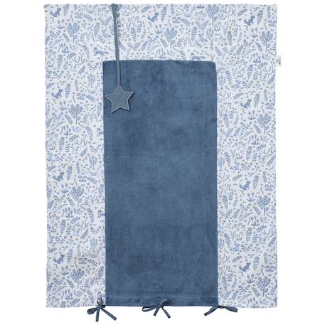 Housse de matelas à langer forêt enchantée (60 x 80 cm) Bleu, blanc 1 - vertbaudet enfant 