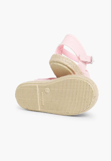 Espadrilles enfant avec fermeture à boucle Blanc+Bleu marine+Rose+Rose pâle+Rouge+Sable 15 - vertbaudet enfant 