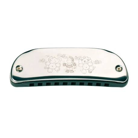 Harmonica aux motifs animaux Argent 1 - vertbaudet enfant 