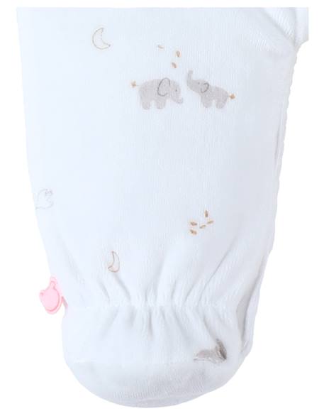 Pyjama velours - bali et moka Ecru 5 - vertbaudet enfant 