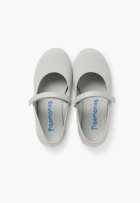 Babies à scratch fin en toile pour fille Blanc+Bleu marine+Ciel clair+Corail+Écru+Fucsia+Gris+Jaune citron+Pêche+Rose+Rouge+Sable+Vert émeraude 39 - vertbaudet enfant 