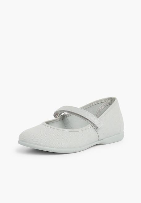 Babies à scratch fin en toile pour fille Blanc+Bleu marine+Ciel clair+Corail+Écru+Fucsia+Gris+Jaune citron+Pêche+Rose+Rouge+Sable+Vert émeraude 36 - vertbaudet enfant 