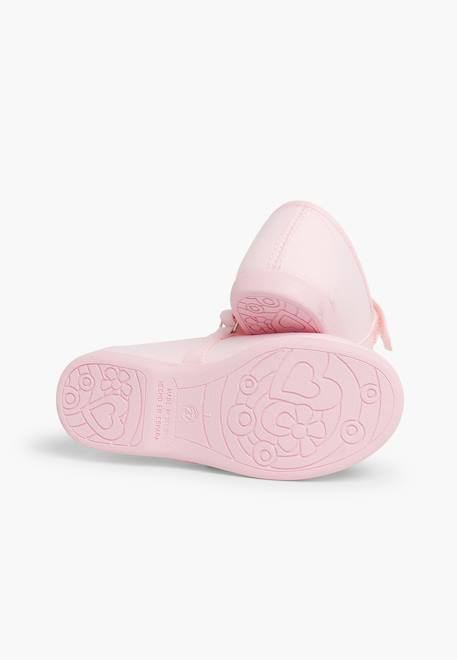 Babies à scratch fin en toile pour fille Blanc+Bleu azur+Bleu marine+Ciel clair+Corail+Écru+Fucsia+Gris+Jaune citron+Pêche+Rose+Rose pâle+Rouge+Sable+Vert fougère 59 - vertbaudet enfant 