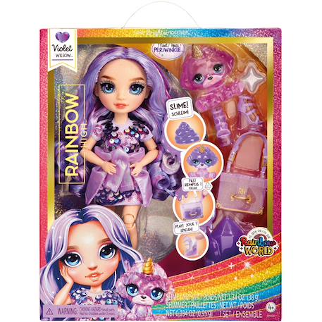 Poupée fashion violet rainbow high Violet 1 - vertbaudet enfant 