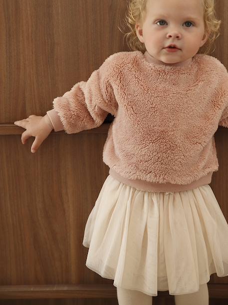Ensemble bébé sweat-shirt + jupon rose poudré 10 - vertbaudet enfant 