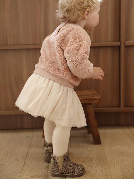 Ensemble bébé sweat-shirt + jupon rose poudré 11 - vertbaudet enfant 