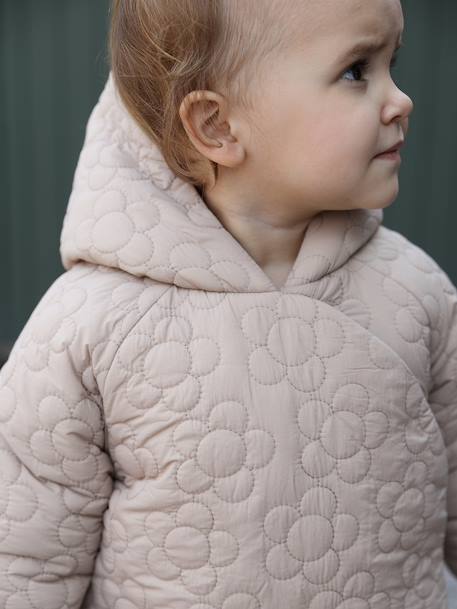 Manteau matelassé fantaisie bébé beige 10 - vertbaudet enfant 