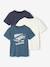 Lot 3 tee-shirts manches courtes garçon bleu 1 - vertbaudet enfant 