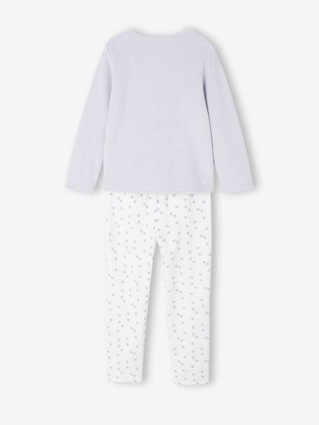 Pyjama fille velours lapin bleu ciel 3 - vertbaudet enfant 