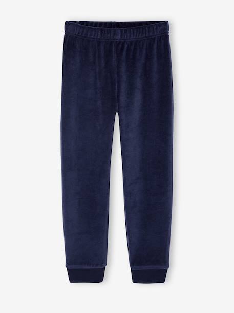 Lot 2 pyjamas garçon velours animaux polaires bleu ciel 5 - vertbaudet enfant 