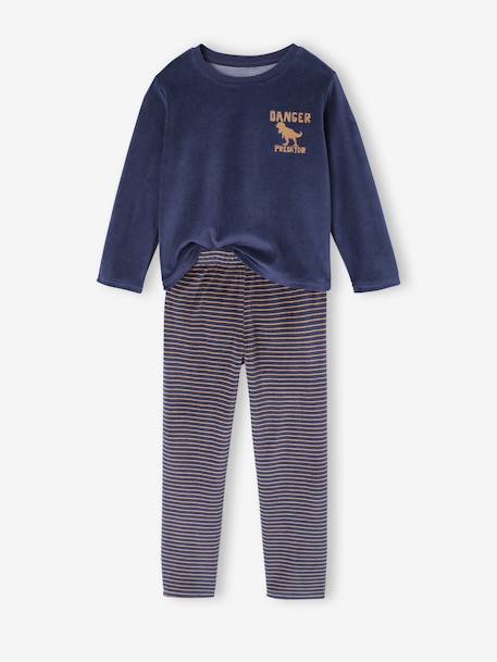 Lot de 2 pyjamas garçon velours Dino caramel 3 - vertbaudet enfant 