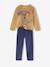 Lot de 2 pyjamas garçon velours Dino caramel 2 - vertbaudet enfant 
