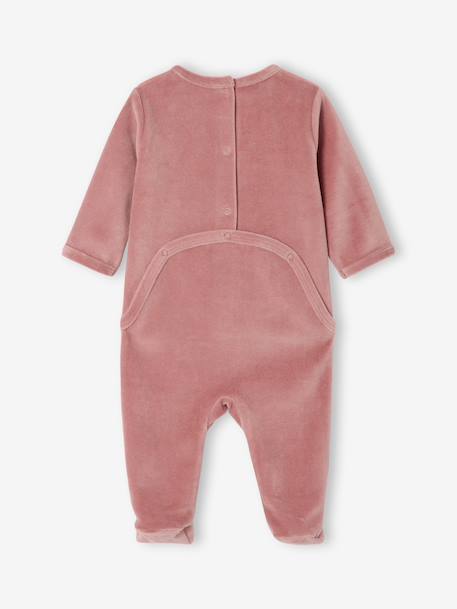 Lot de 3 pyjamas bébé mixtes en velours Lot cappuccino+rose 12 - vertbaudet enfant 