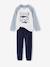 Lot 2 pyjamas garçon velours animaux polaires bleu ciel 3 - vertbaudet enfant 