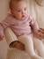 Ensemble naissance barboteuse en tricot et collants mauve 5 - vertbaudet enfant 