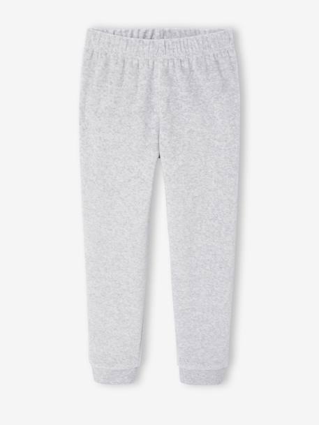 Pyjama garçon velours ours gris chiné 3 - vertbaudet enfant 