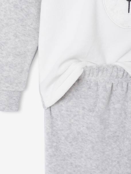 Pyjama garçon velours ours gris chiné 5 - vertbaudet enfant 