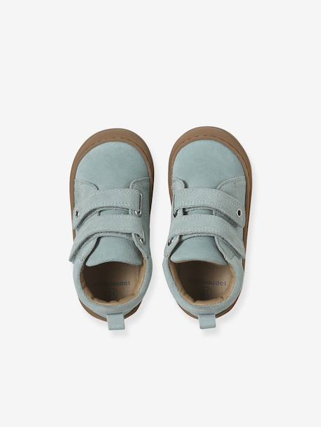 Chaussures premiers pas bébé velcro beige imprimé+bleu imprimé+bois de rose+bronze+lot rose+mauve+or+rose+rose imprimé+rose poudré+turquoise+vert imprimé 62 - vertbaudet enfant 