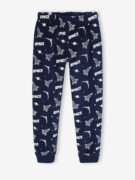 Pyjama garçon velours fusée marine 3 - vertbaudet enfant 