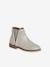 Boots enfant fille cuir zippées marine+noir+or 10 - vertbaudet enfant 