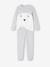 Pyjama garçon velours ours gris chiné 1 - vertbaudet enfant 