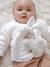 Veste bébé matelassée en velours + doudou coffret cadeau naissance écru 2 - vertbaudet enfant 