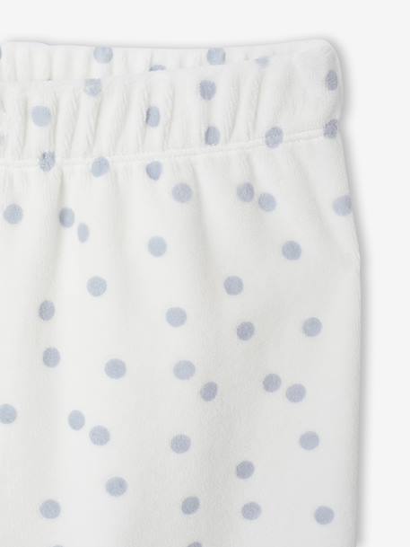 Pyjama fille velours lapin bleu ciel 6 - vertbaudet enfant 