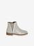 Boots enfant fille cuir zippées marine+noir+or 11 - vertbaudet enfant 